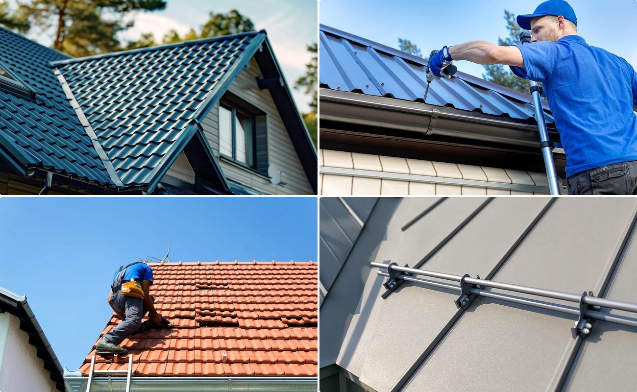 Montaj Acoperis Tigla Metalica, Tabla Cutata si Tigla Ceramica