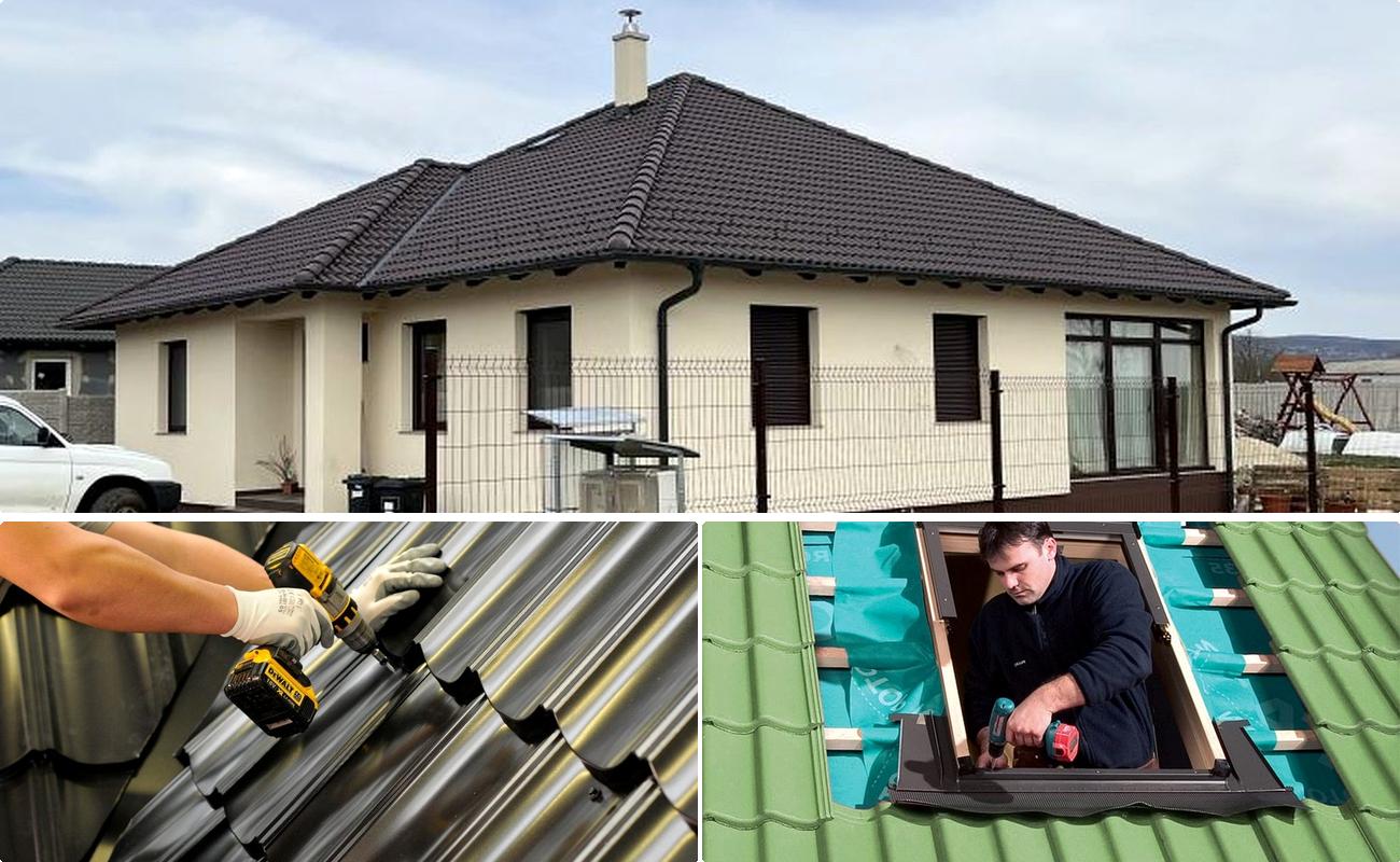 Montaj Acoperis Tigla Metalica, Tabla Cutata si Tigla Ceramica