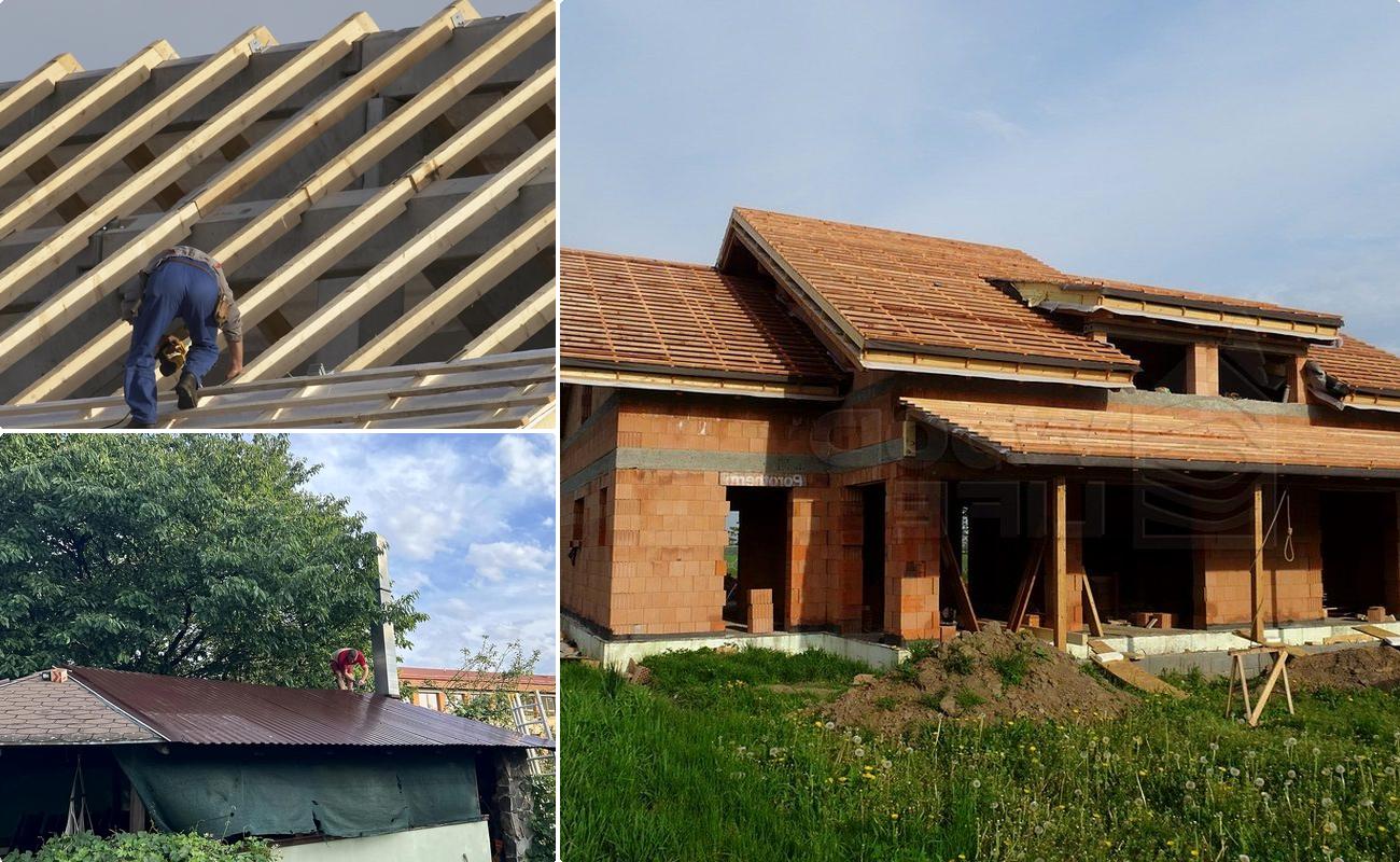 Montaj Acoperis Tigla Metalica, Tabla Cutata si Tigla Ceramica