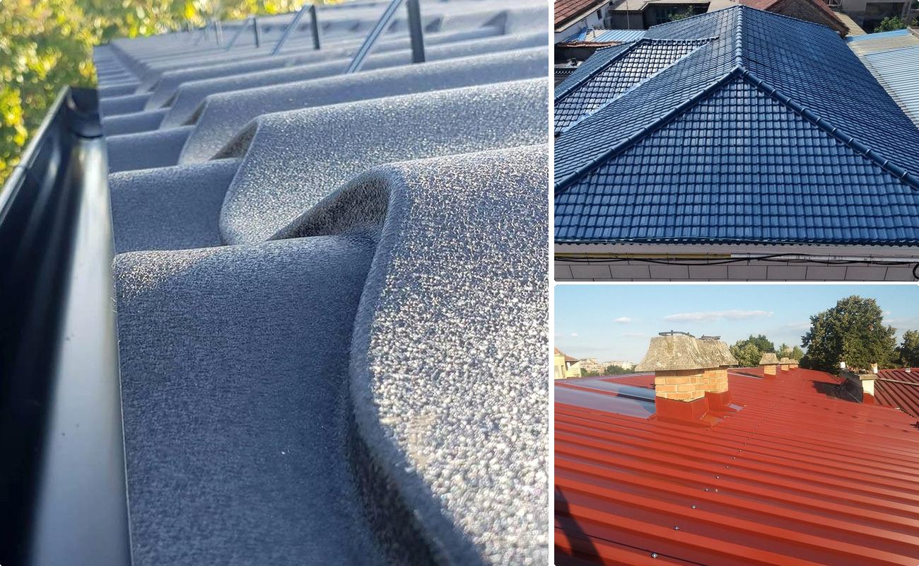 Montaj Acoperis Tigla Metalica, Tabla Cutata si Tigla Ceramica